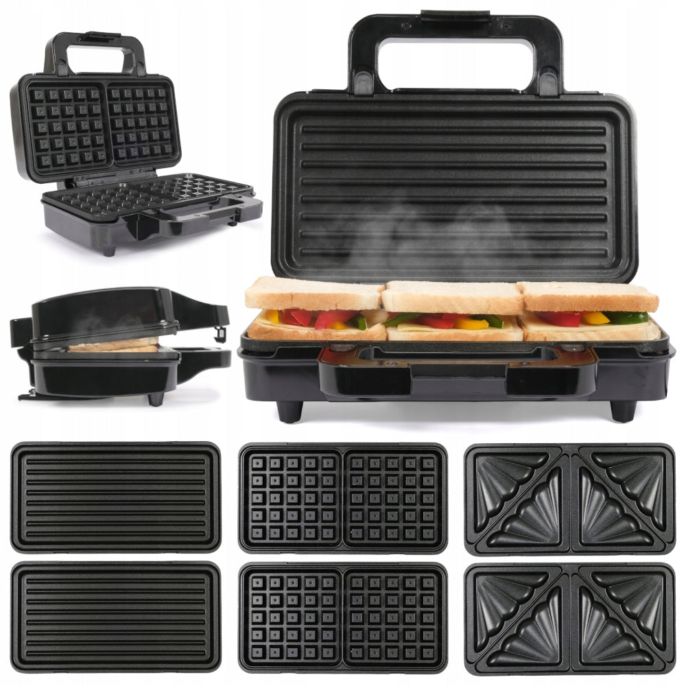 WAFFLE MAKER TOASTER Lund black 900 W
