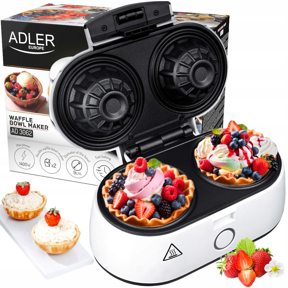 WAFFLE MAKER WAFER BOWL MAKER NON-STICK 1400W STRONG