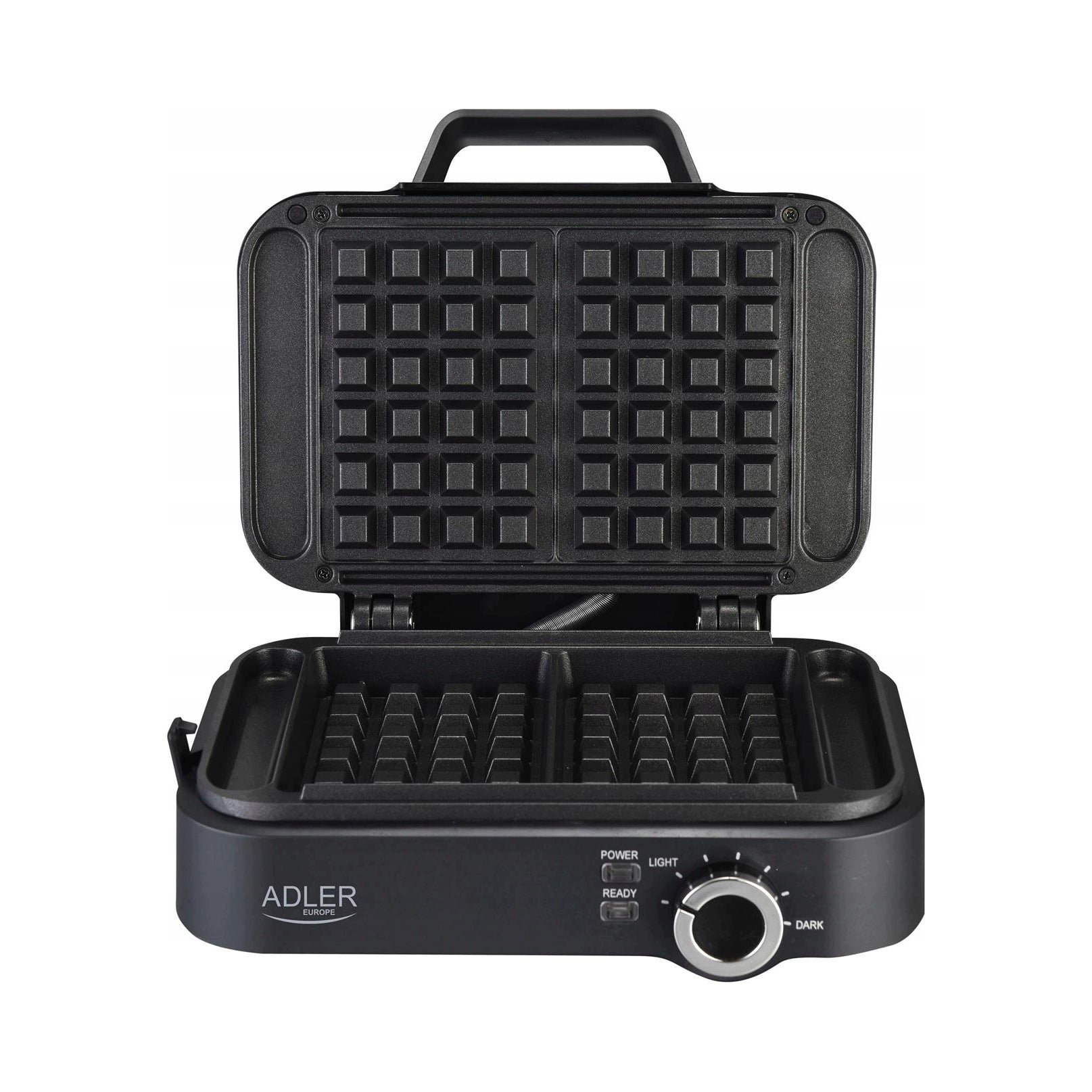 WAFFLE MAKER WAFFLE TOASTER 2200W STRONG WITH TEMPERATURE CONTROL BLACK