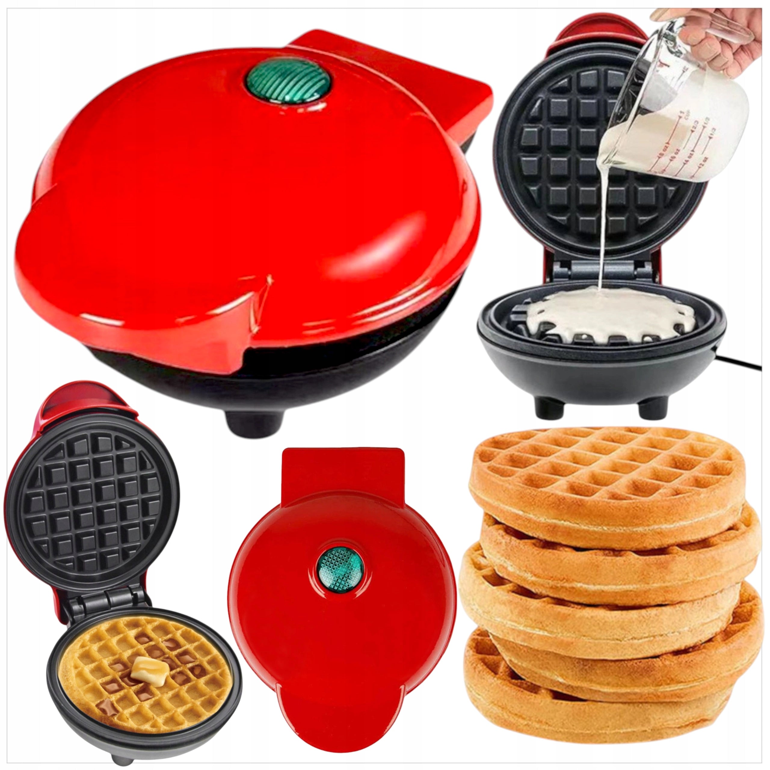 WAFFLE MAKING MACHINE MINI WAFFLE MAKER STRONG ELECTRIC 350W TOASTER Packaging status original