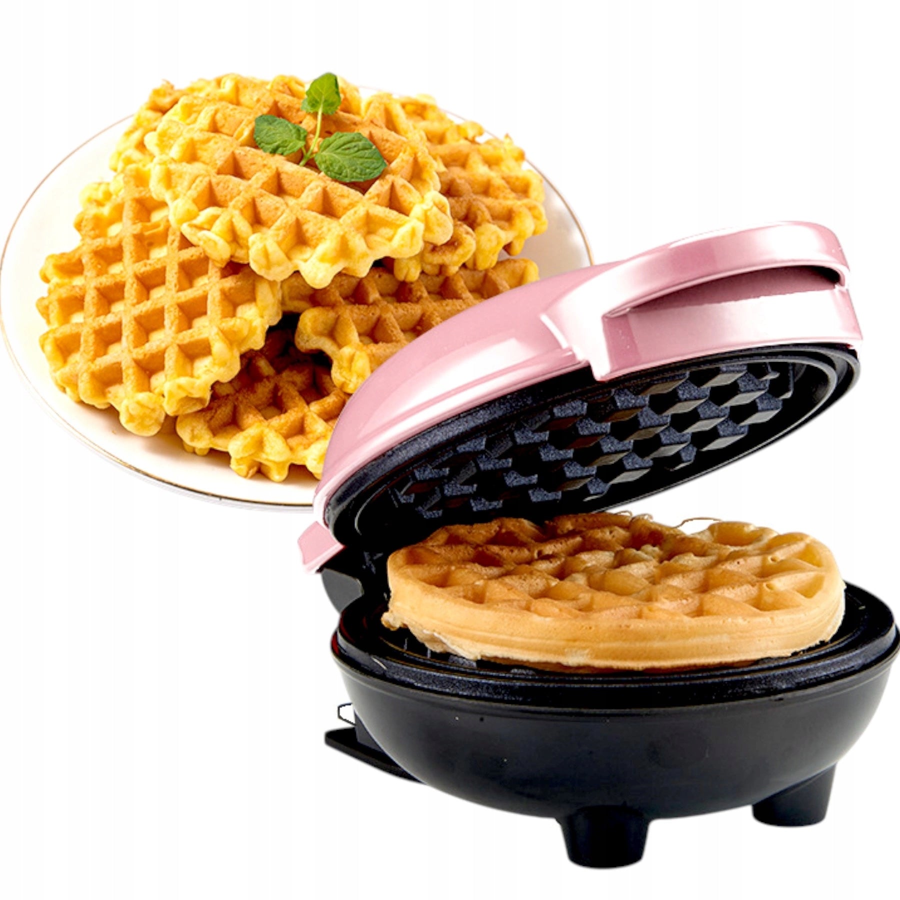 WAFFLE MAKING MACHINE MINI WAFFLE MAKER STRONG ELECTRIC 350W TOASTER Power rating 350 W