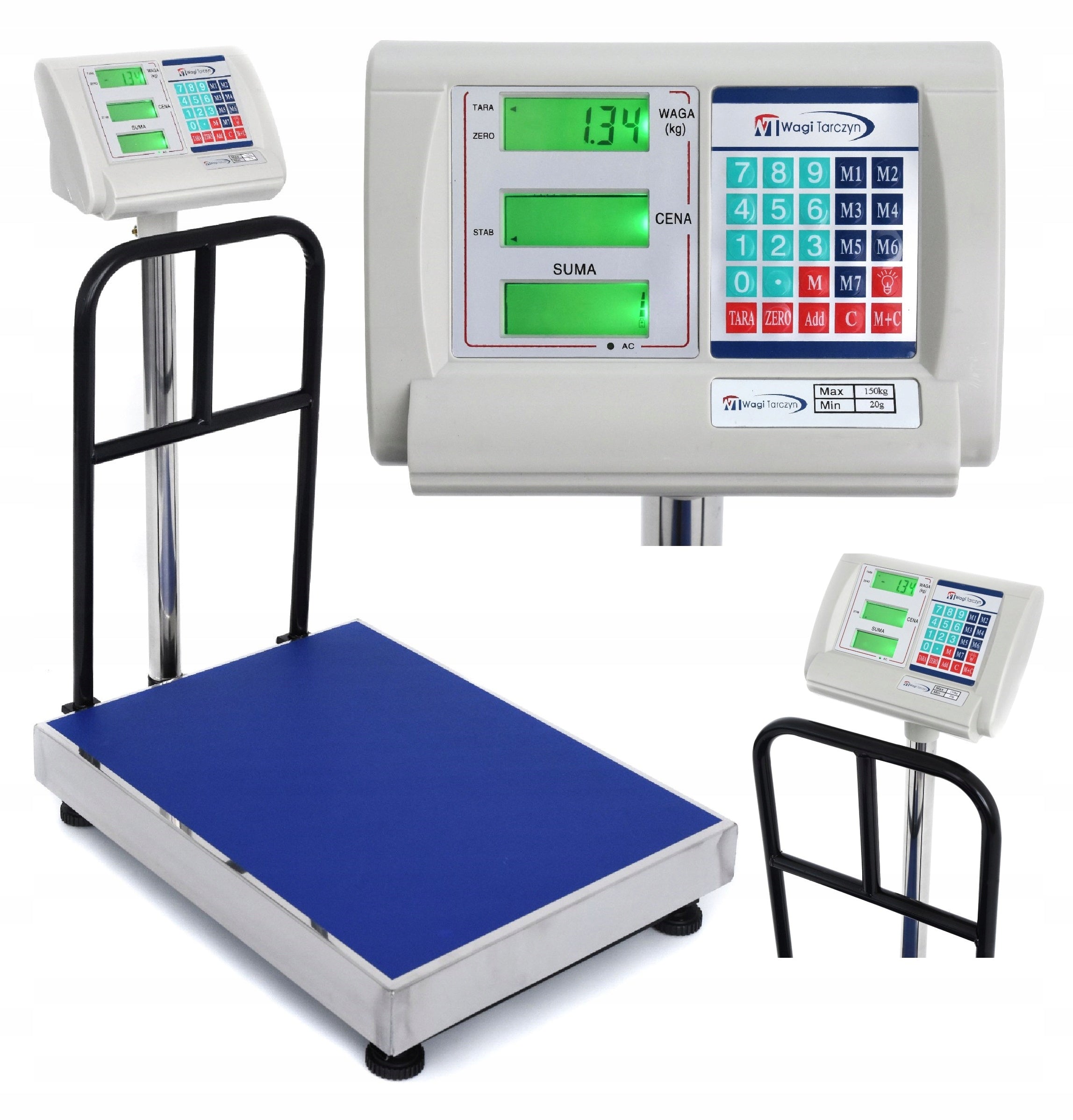 WAGI TARCZYN 150KG / 10g STORAGE SCALE ELECTRONIC PLATFORM STORE