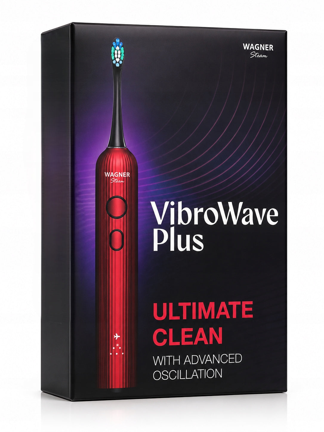 WAGNER STERN VibroWave Plus Sonic Toothbrush 4 Head IPX7