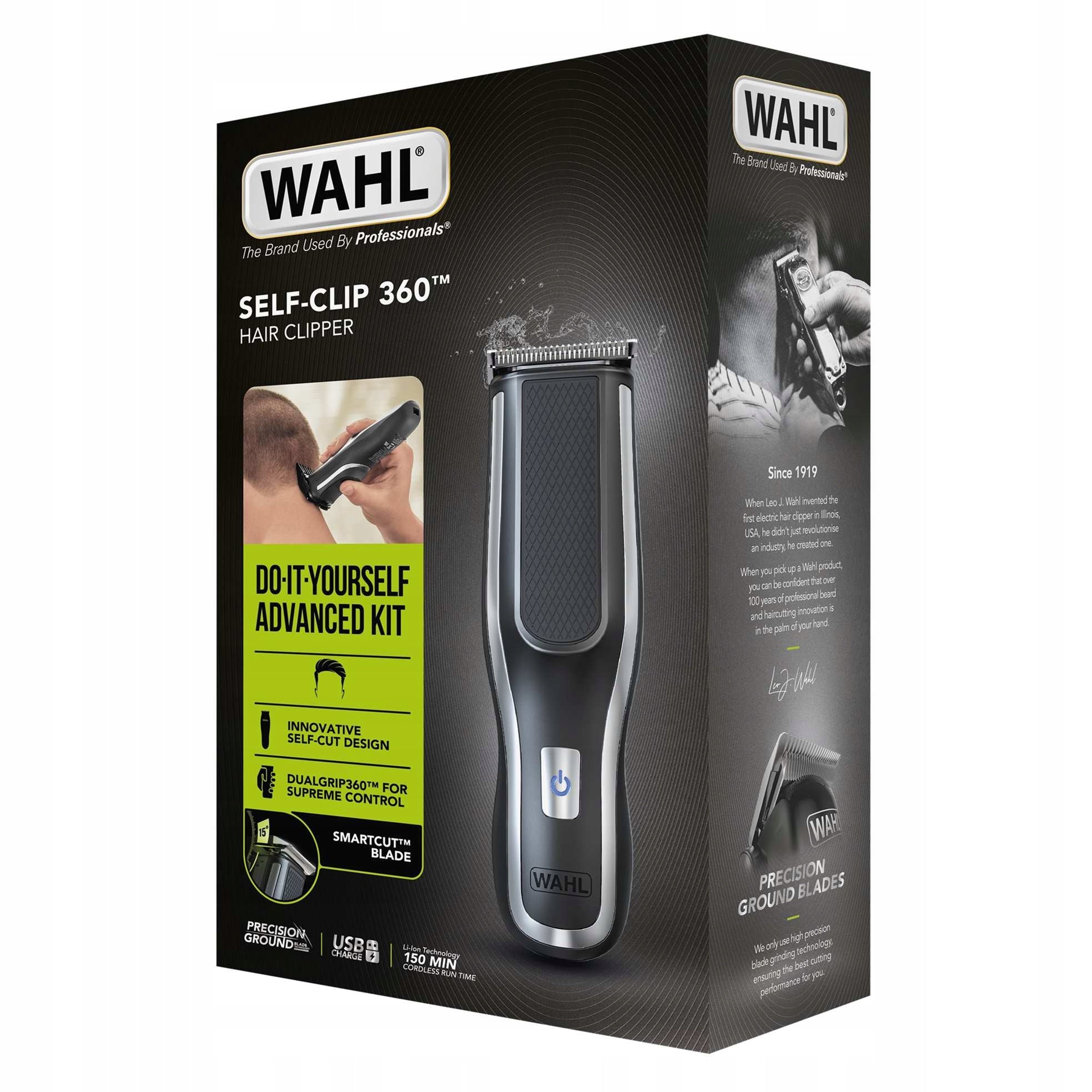 WAHL 3028049 Hair Clipper Self Clip 360 Wireless Packaging status original