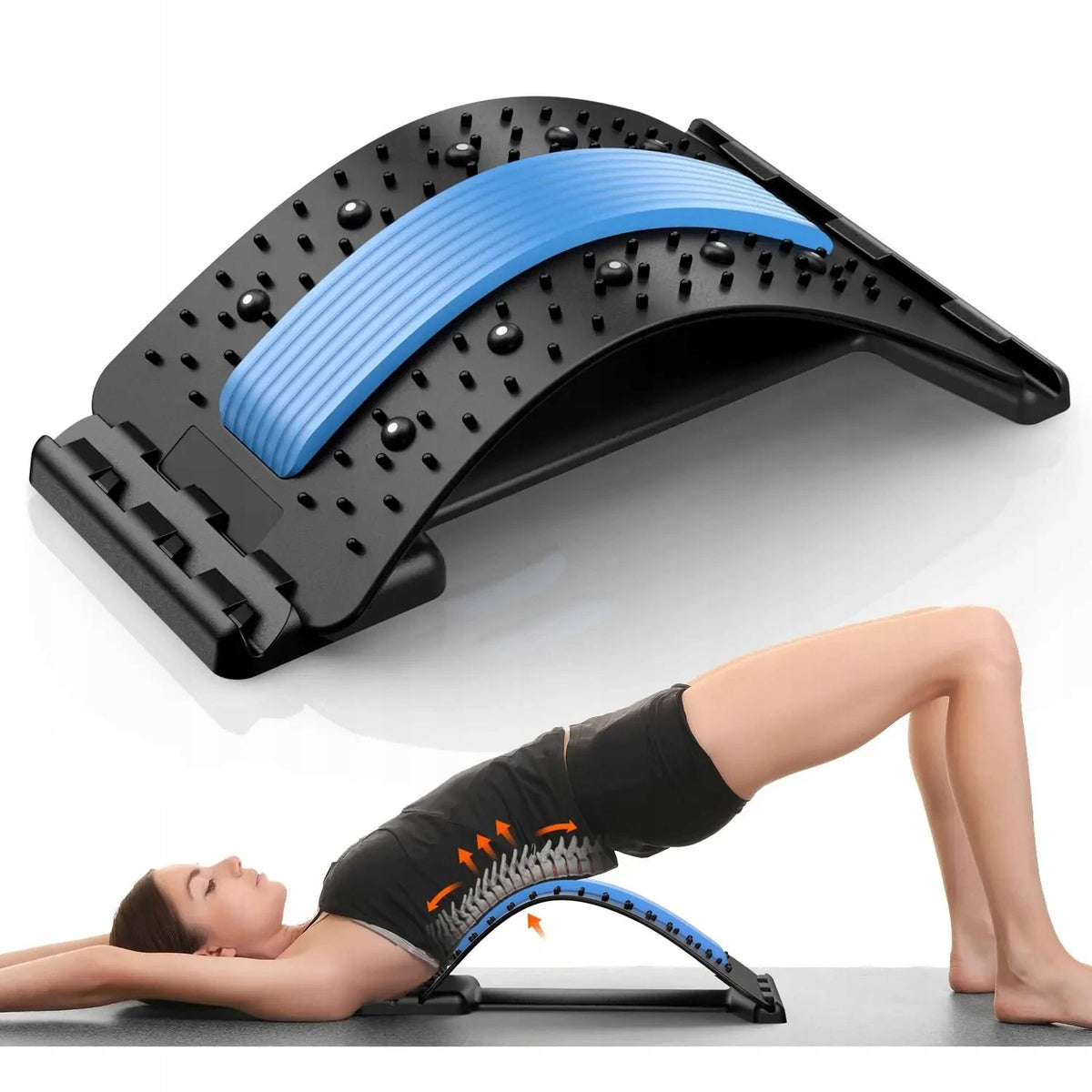 WAIST AND SPINE NECK STRETCHING MASSAGER WITH SPIKES