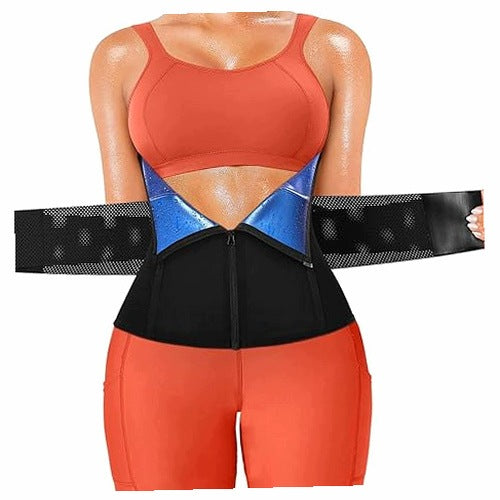 WAIST TRAINER WOMEN'S BELLY SLIMMING BELT CORSET ZIPPER