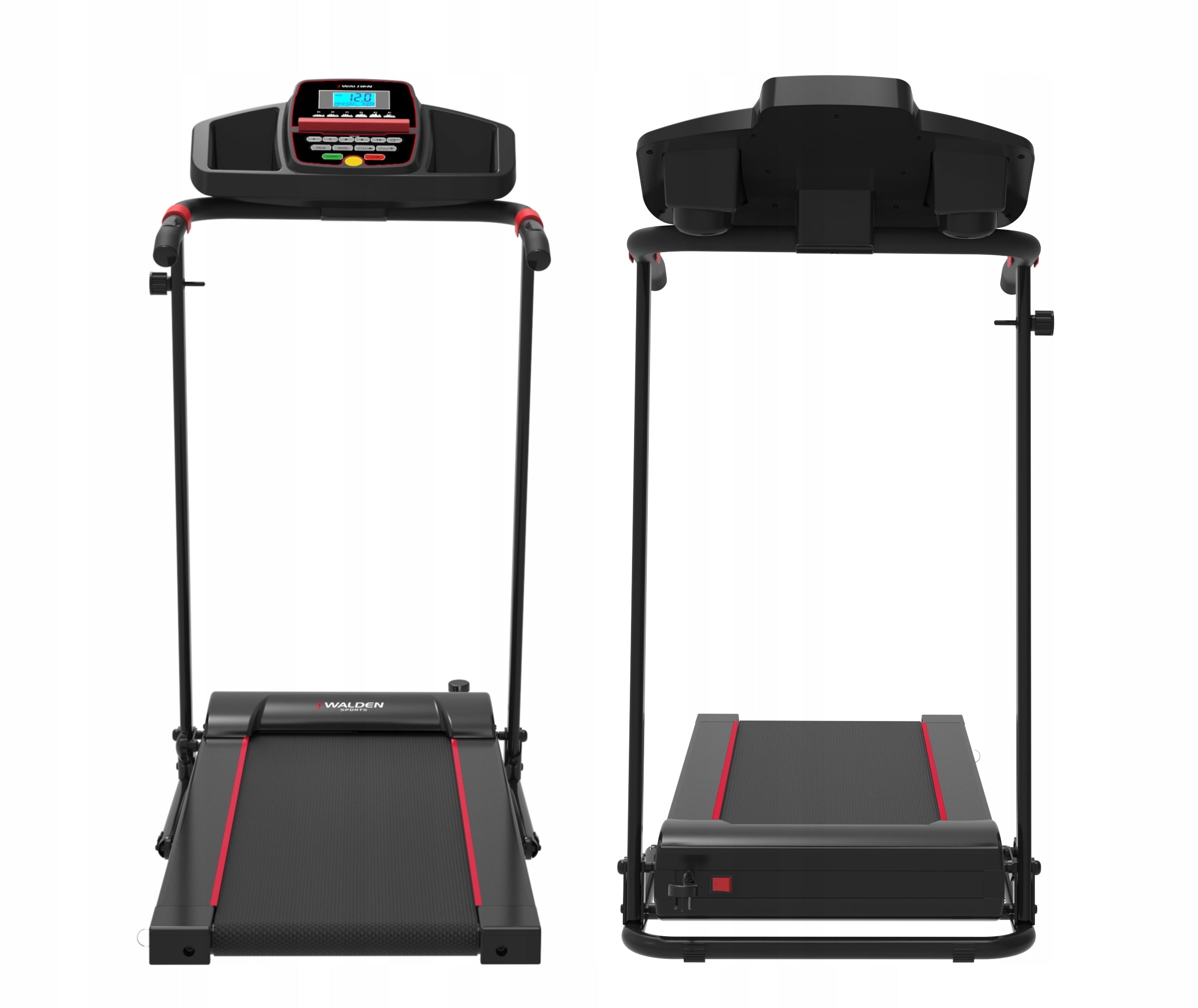 WALDEN HOME ELECTRIC TREADMILL Measurements training duration distance speed pulse burned calories