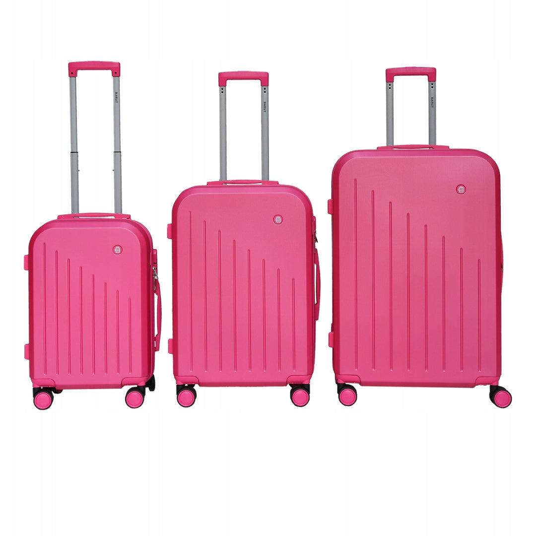 Reisekoffer-Set, 3-tlg., rosa 