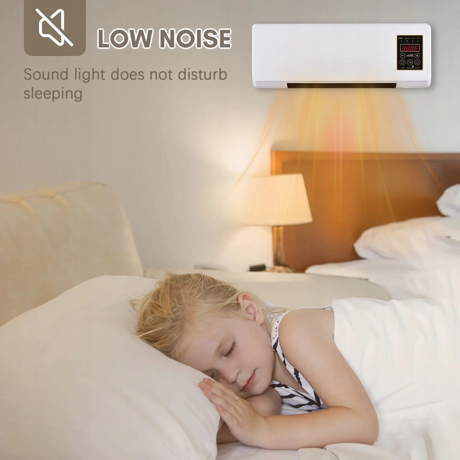 WALL AIR CONDITIONER WITHOUT EXTERNAL HEAT AND COOLING UNIT + Model Wall-mounted fan