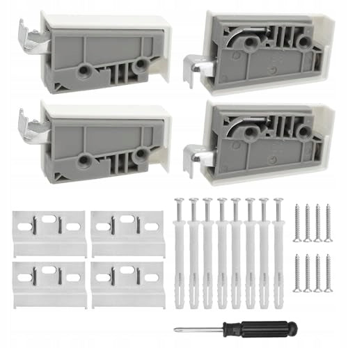 WALL BRACKETS FOR CABINETS ADJUSTABLE 60 KG SET OF 4 PIECES ASSEMBLY Brand no brand