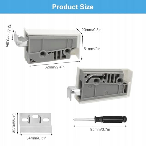 WALL BRACKETS FOR CABINETS ADJUSTABLE 60 KG SET OF 4 PIECES ASSEMBLY Manufacturer code Bez marki