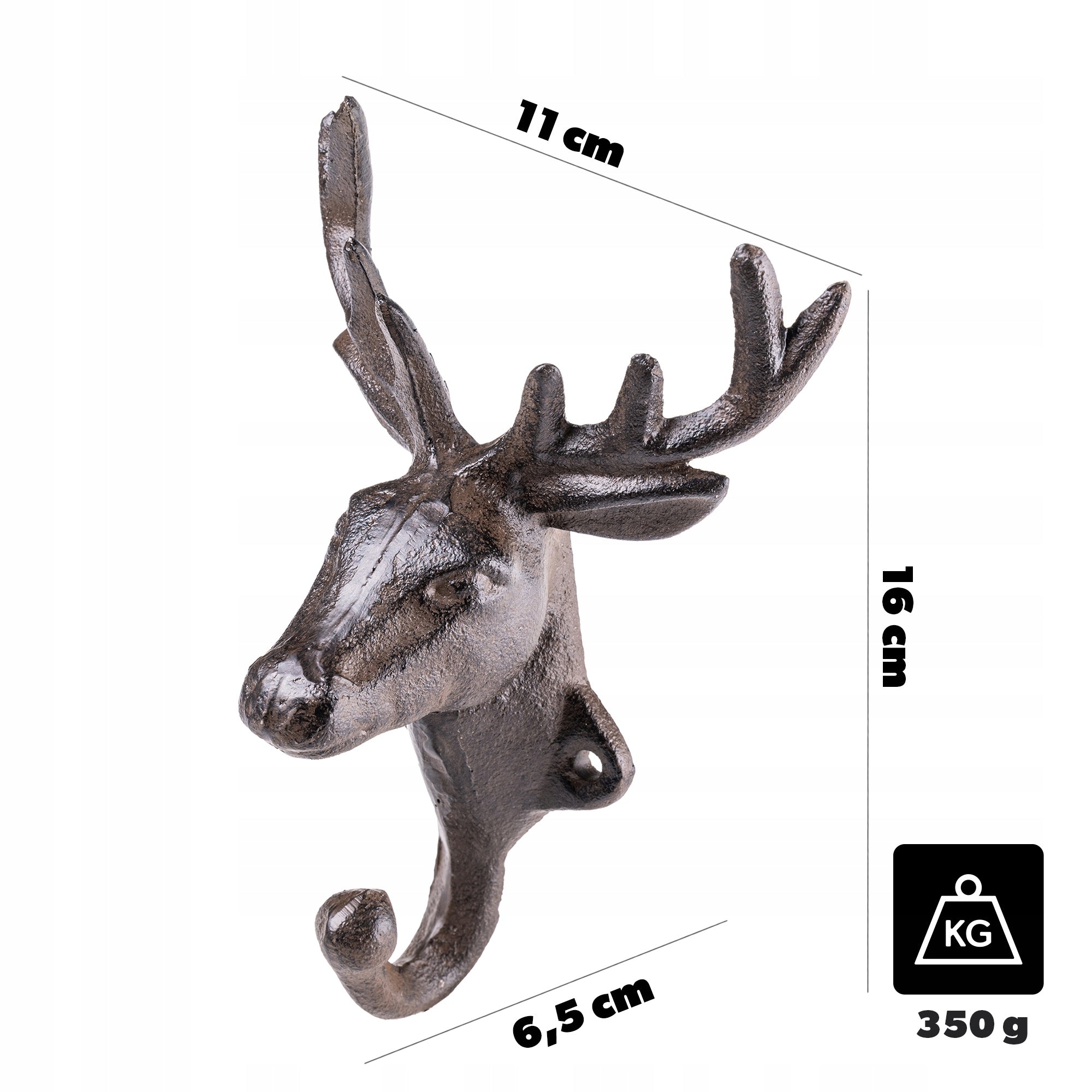 WALL HANGER CAST IRON CLOTHES HOOK JACKETS VINTAGE DECORATIVE TOWELS Manufacturer code K16568