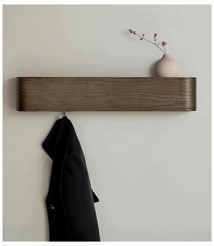 WALL HANGER WOODEN TOKE MINIMALIST SCANDINAVIAN WITH SHELF