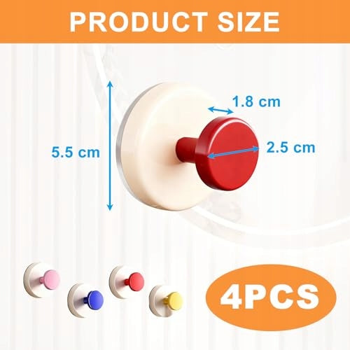 WALL HANGERS SELF ADHESIVE WHITE FOR CLOTHES HOOKS 4 PCS. steel Manufacturer code Bez marki