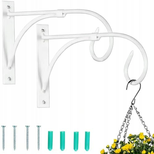 WALL HOOK HANGING IRON FORGED FOR PLANT POTS GARDEN 2 PCS. Brand no brand