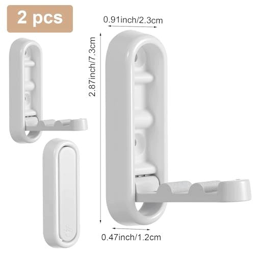 WALL HOOKS FOLDING ALUMINUM CLOTHES HANGERS 18KG 2PCS Manufacturer code SWC5908151168837