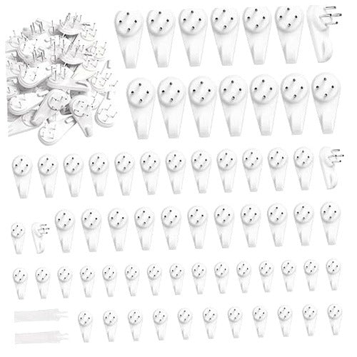 WALL HOOKS FOR NON-MALE PLASTIC PHOTOS FOR GYPSUM 72 PCS.