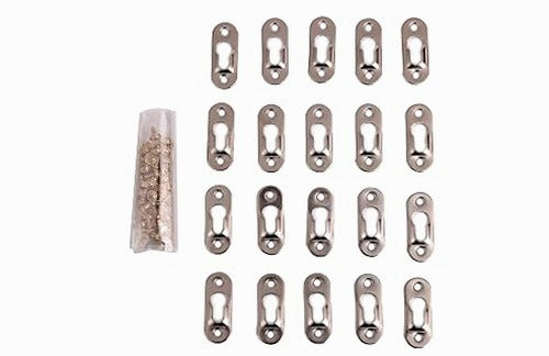 WALL HOOKS FOR PAINTINGS SET OF 20 PCS METAL SILVER FOR HOME METAL