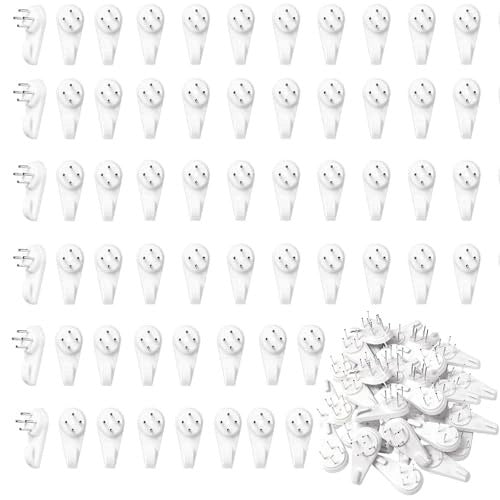 WALL HOOKS FOR PHOTOS WITHOUT TRACES STEEL ABS 5CM SET 60PCS Brand no brand