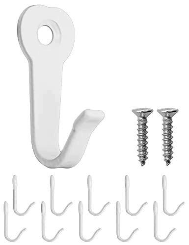 WALL HOOKS METAL VINTAGE SET OF 10 PCS SCREWS FOR PAINTINGS METAL Brand no brand