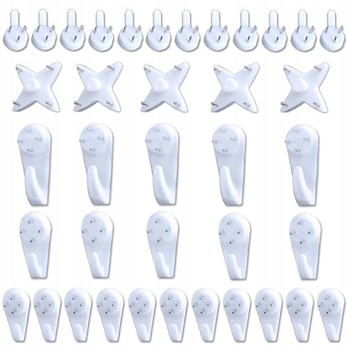 WALL HOOKS SET OF 50 PIECES FOR MIRROR IMAGES INVISIBLE INSTALLATION