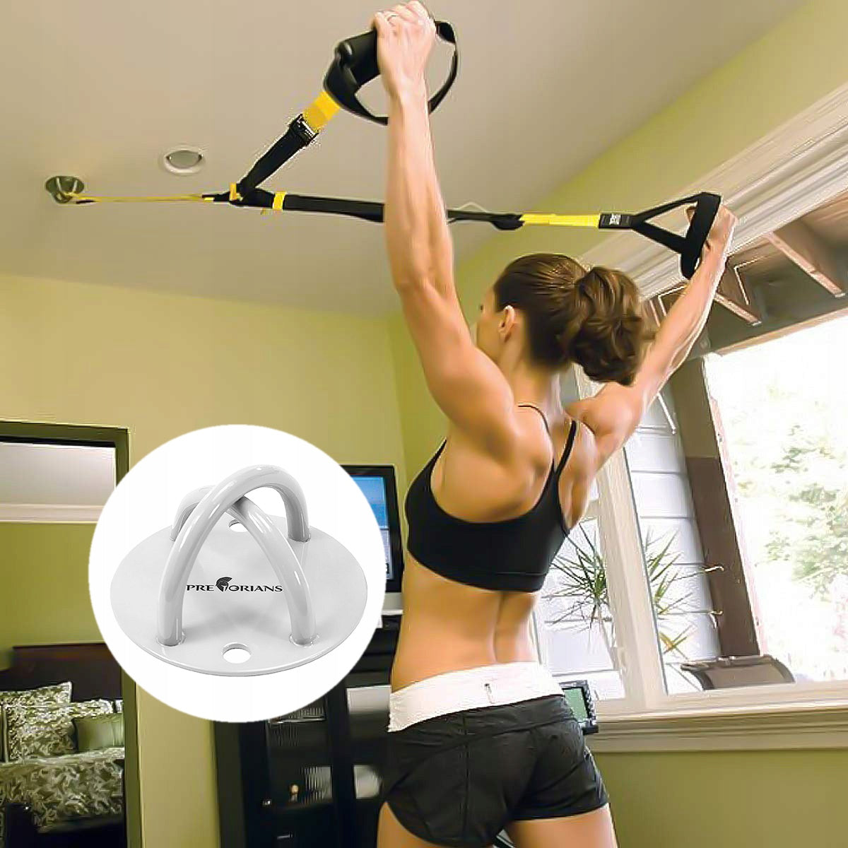 WALL MOUNT CEILING FOR TRAINING BELT ROPES DURABLE METAL Manufacturer code UPT01