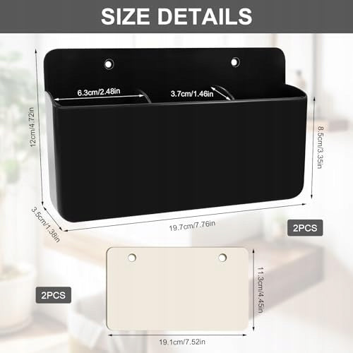 WALL MOUNT FOR REMOTE CONTROL SELF-ADHESIVE ORGANIZER TELE 2 PCS. steel Manufacturer code Bez marki