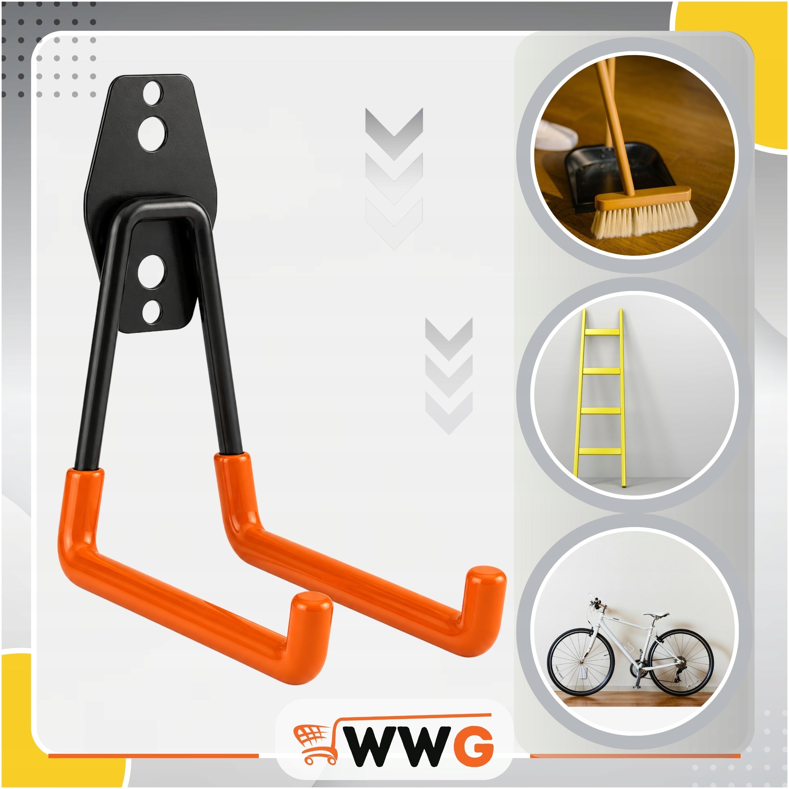 WALL MOUNT HANGER HOOK FOR GARAGE WORKSHOP LARGE FOR TOOLS 30KG 17CM Manufacturer code WIESZAK HAK 17CM 30KG NA NARZEDZIA WWG POLAND