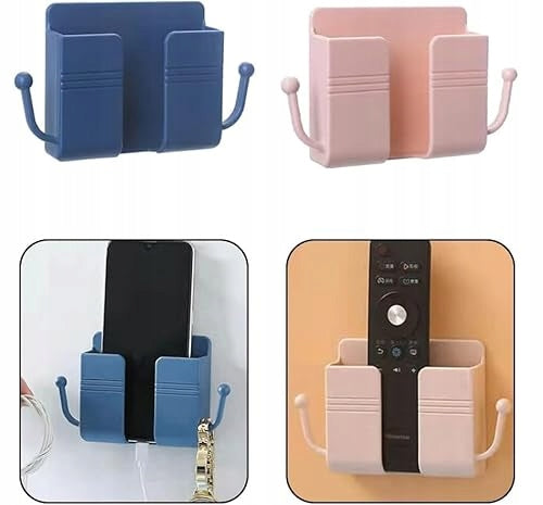 WALL MOUNT PHONE MOUNT SELF ADHESIVE ORGANIZER 4 PIECES METAL Manufacturer code Bez marki