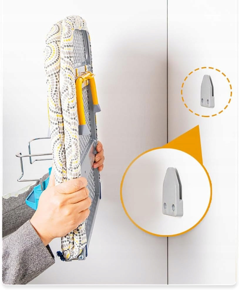 WALL-MOUNTED FOLDING IRONING BOARD 89X33CM HANGER STEEL DURABLE Unfolded width 89 cm