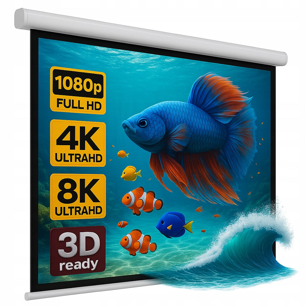 WALL PROJECTION SCREEN AVC-M170 84" 170X130 SEMI-AUTOMATIC AVCENTRUM Packaging status original