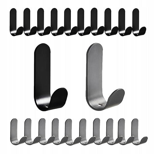 WALL SELF-ADHESIVE HOOKS FOR BATHROOM KITCHEN WHITE SET OF 10 Brand no brand