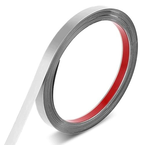 WALL STRIP SILVER STAINLESS STEEL SELF-ADHESIVE 5 M DECORATION Brand no brand