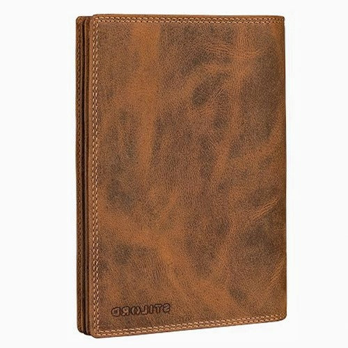 WALLET LEATHER CARD CASE DOCUMENTS MAN WOMAN PROTECTION RFID