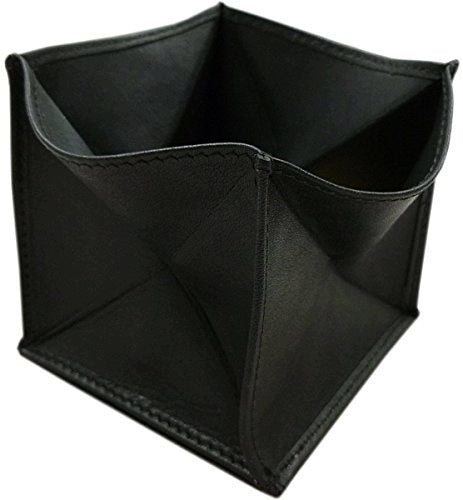 WALLET SMALL MOROCCAN BLACK COW LEATHER FOR MAN HOME Brand no brand