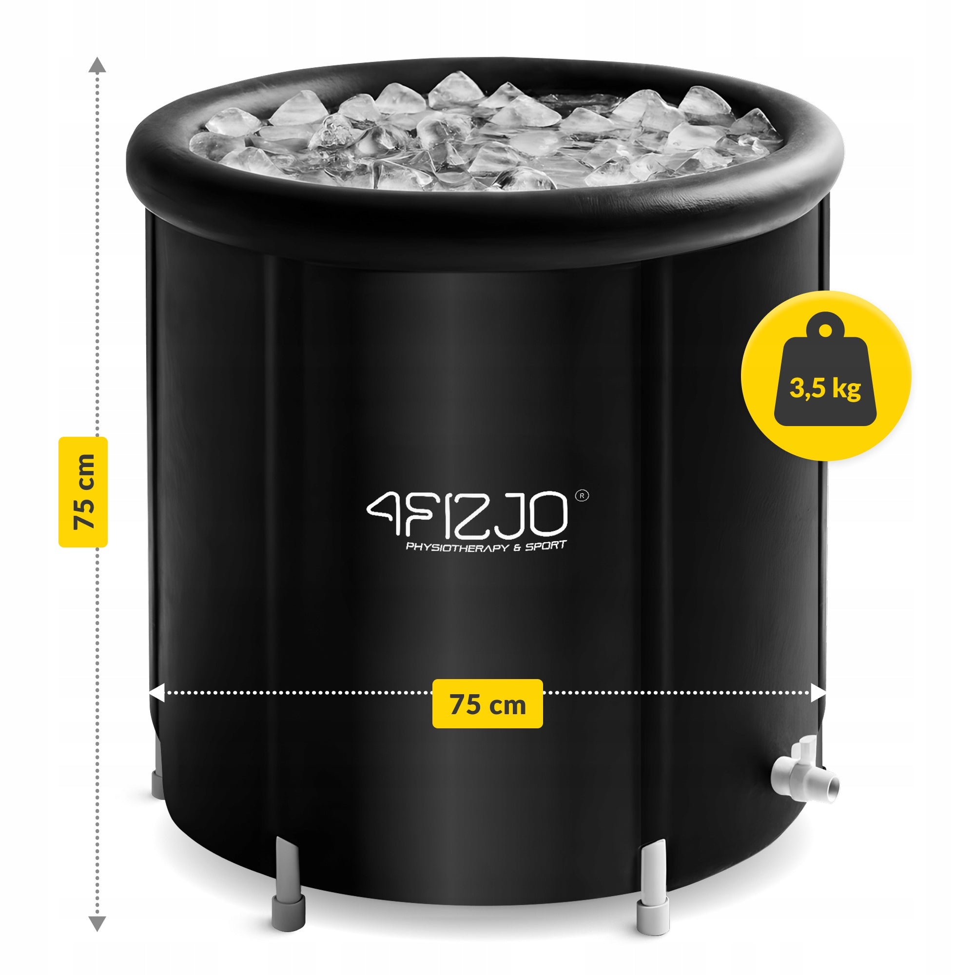 WALRUS BARREL BATHTUB INFLATABLE PORTABLE FOR ICE RECOVERY Brand 4FIZJO
