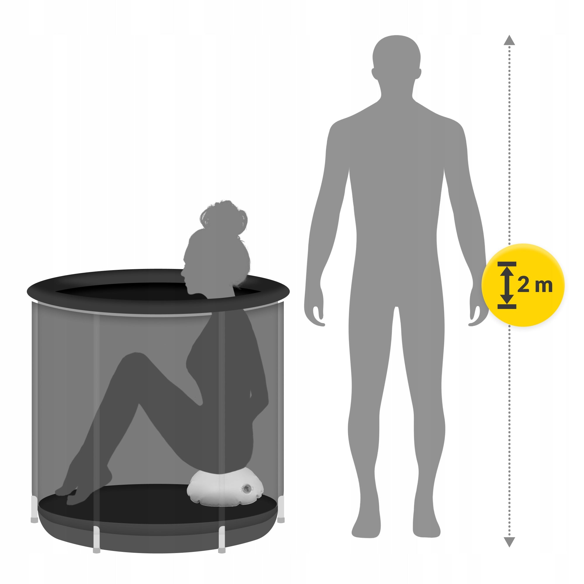 WALRUS BARREL BATHTUB INFLATABLE PORTABLE FOR ICE RECOVERY Packaging status original