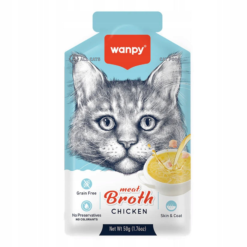 WANPY for cat Meat Broth Chicken 50g Chicken Broth