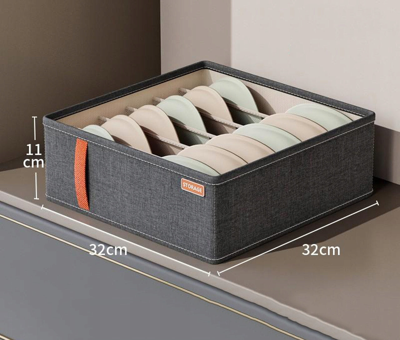 WARDROBE Organizer Bra DRAWERS UNDERWEAR bras RIGID WIDE Length 32 cm