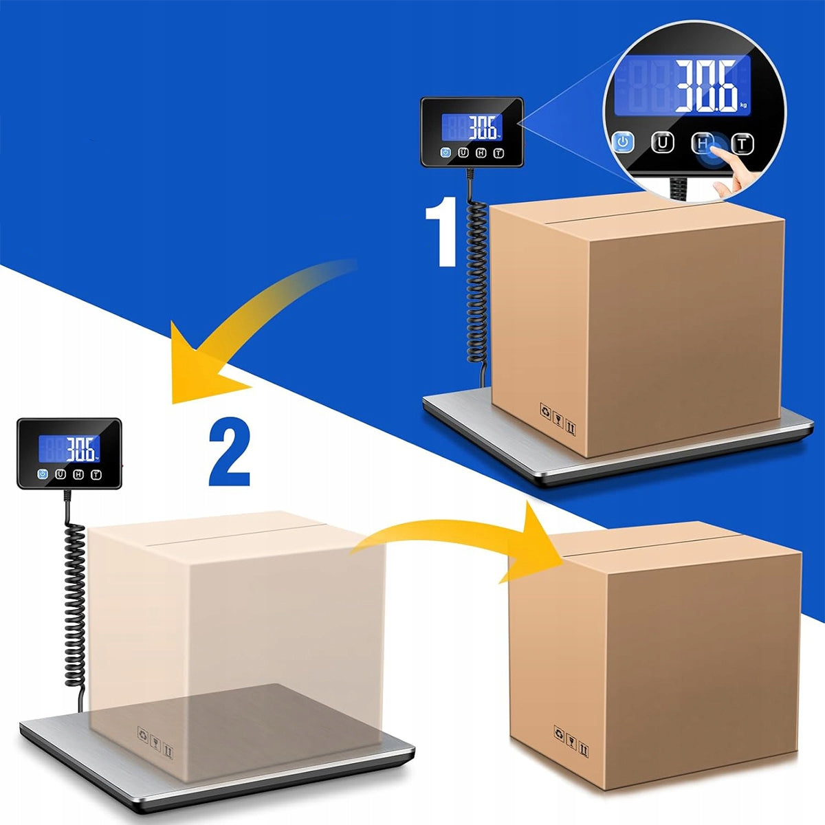 WAREHOUSE SCALE ELECTRONIC SHOP LCD 200KG PLATFORM GOODS STRONG Brand no brand