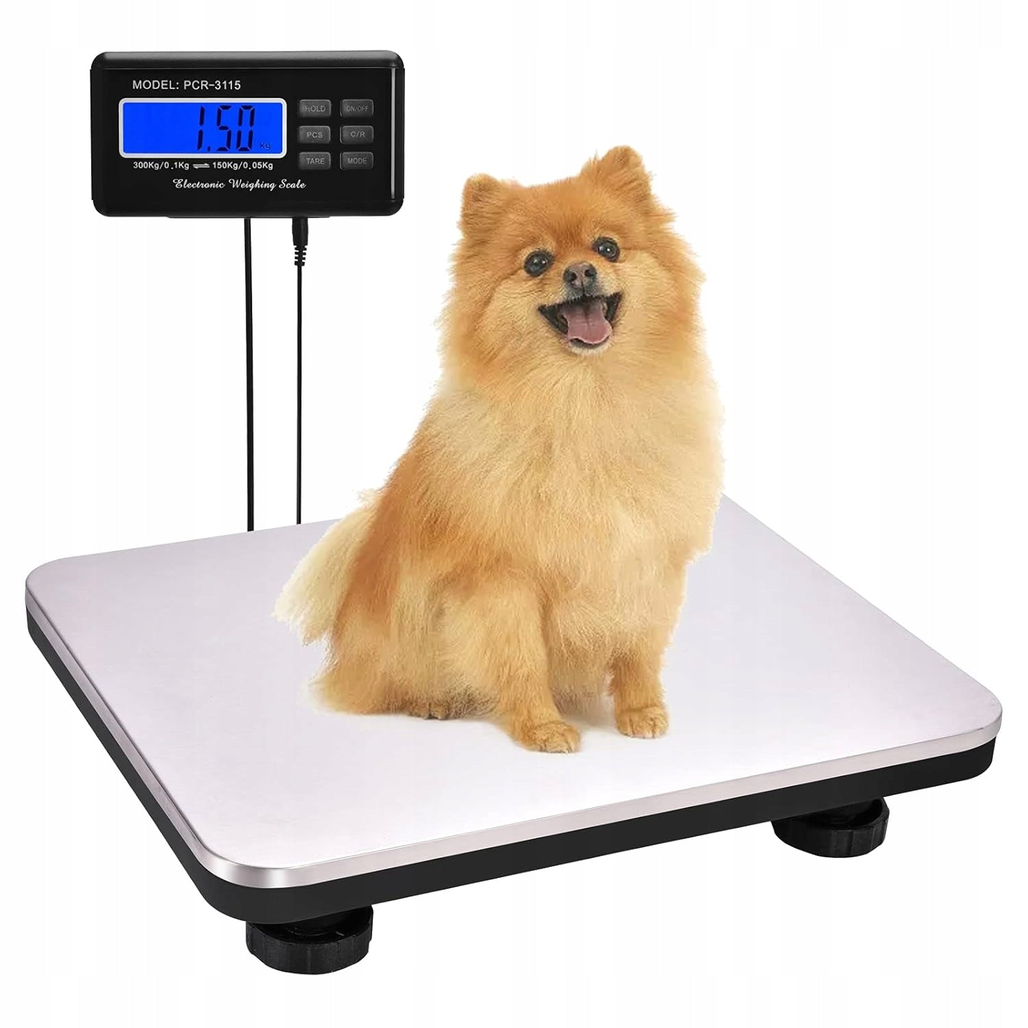 WAREHOUSE SCALE SHOP INDUSTRIAL PLATFORM ELECTRONIC LCD 300KG