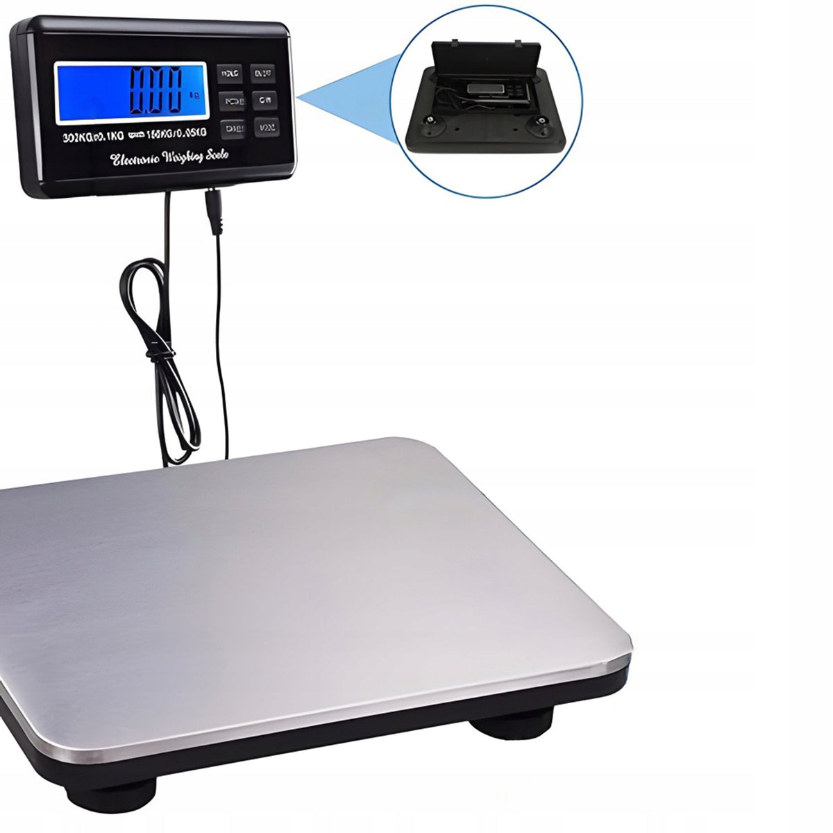 WAREHOUSE SCALE SHOP INDUSTRIAL PLATFORM ELECTRONIC LCD 300KG
