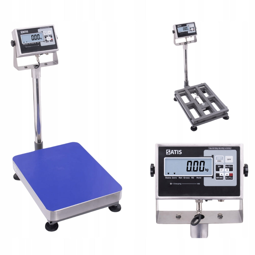 WAREHOUSE SCALE WITH ELECTRONIC LEGALIZATION UP TO 150KG 35X45CM PLATFORM Manufacturer code Waga magazynowa z legalizacją 150kg 35x45cm