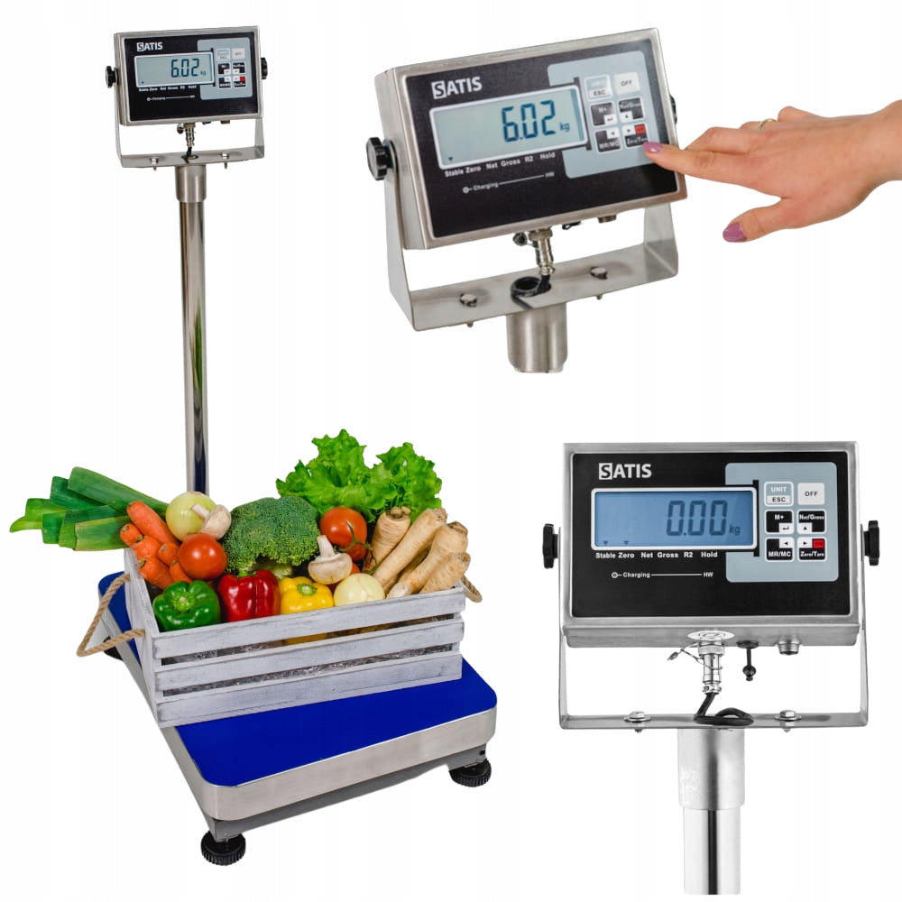 WAREHOUSE SCALE WITH ELECTRONIC LEGALIZATION UP TO 150KG 35X45CM PLATFORM
