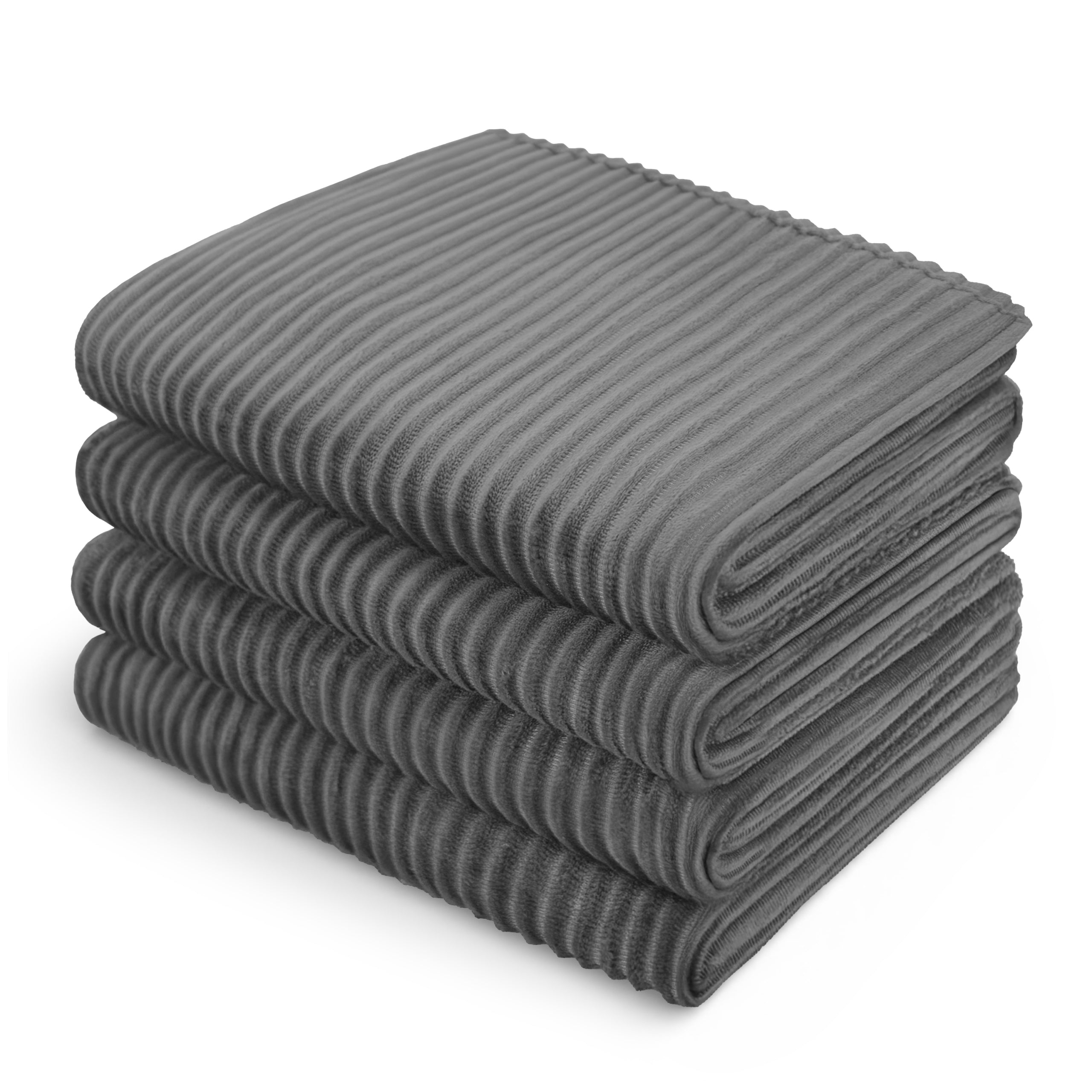 WARM BLANKET 200x220 CM SOFT STYLISH PLAID BEDSPREAD GREY Packaging status original