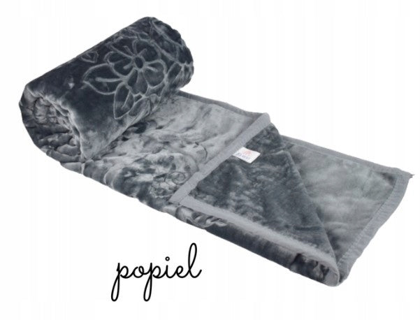 WARM THICK ACRYLIC BLANKET 160x210 EMBOSSED BEDWEIGHT GIFT Manufacturer code 2127