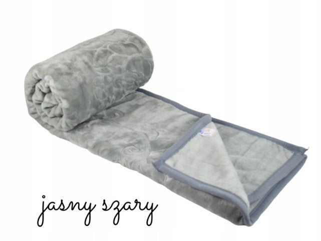WARM THICK ACRYLIC BLANKET 160x210 EMBOSSED BEDWEIGHT GIFT Packaging status original