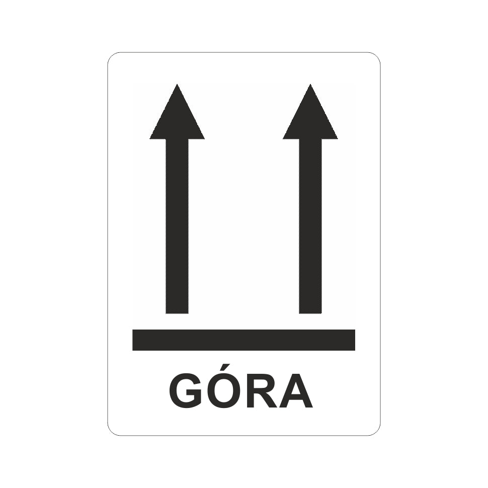 WARNING LABELS ARROWS TOP 500PCS