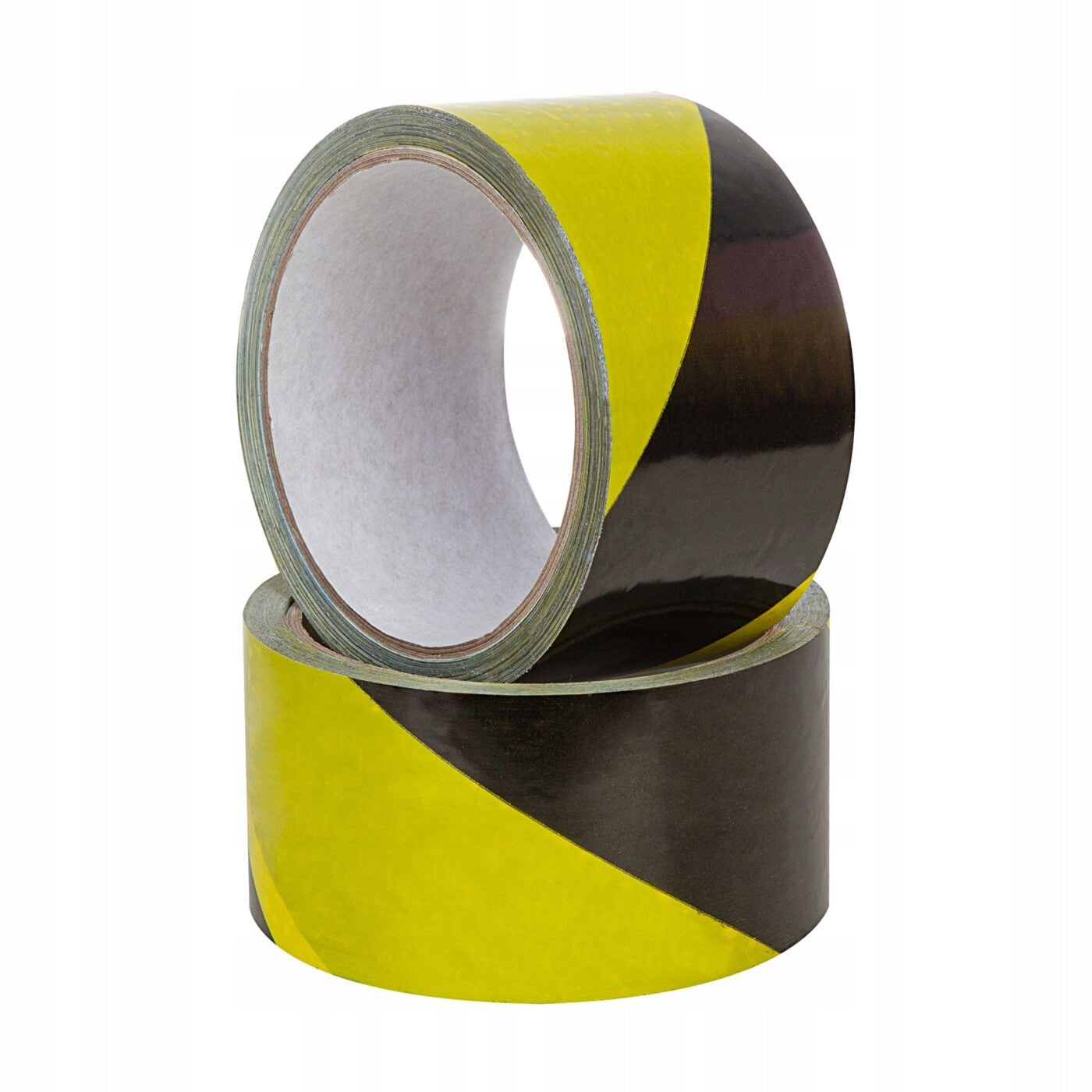 WARNING TAPE YELLOW BLACK 50 mm x 33 m BHP FOR SELF-ADHESIVE LINE
