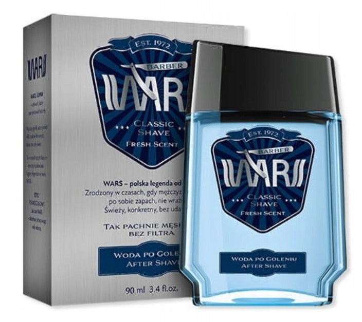 WARS BARBER CLASSIC SHAVE - AFTER SHAVE FRESH SCENT - AFTER SHAVE 90ml